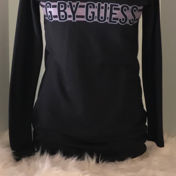 G by Guess Black lightweight hoodie pullover. - Picture 3 of 8